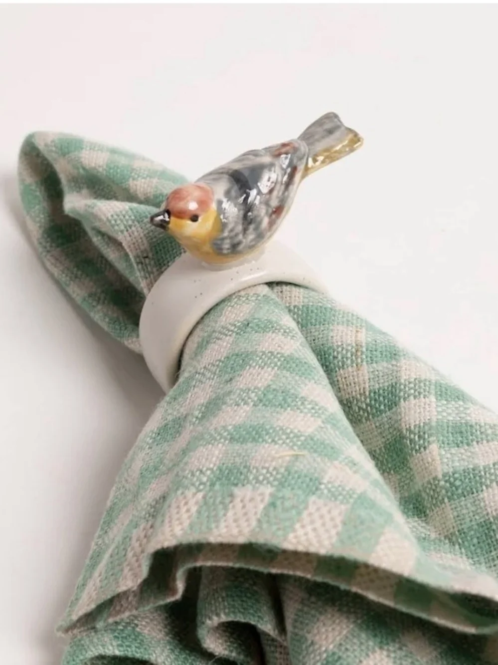Ceramic Bird Napkin Ring